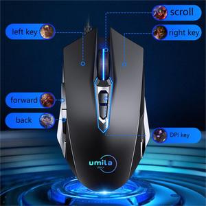 8000DPIプログラミング有線USBライトマジックRGBLedゲーミングマウス (ゲーマー向け) - Product Image 6