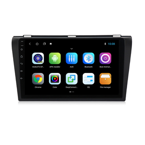 แอนดรอยด์4คอร์ระบบ GPS นำทางรถยนต์มัลติมีเดียพร้อมหน้าจอสัมผัสเครื่องขยายเสียงแดชบอร์ดแบบพกพาสำหรับ MAZDA 3 2004-2013