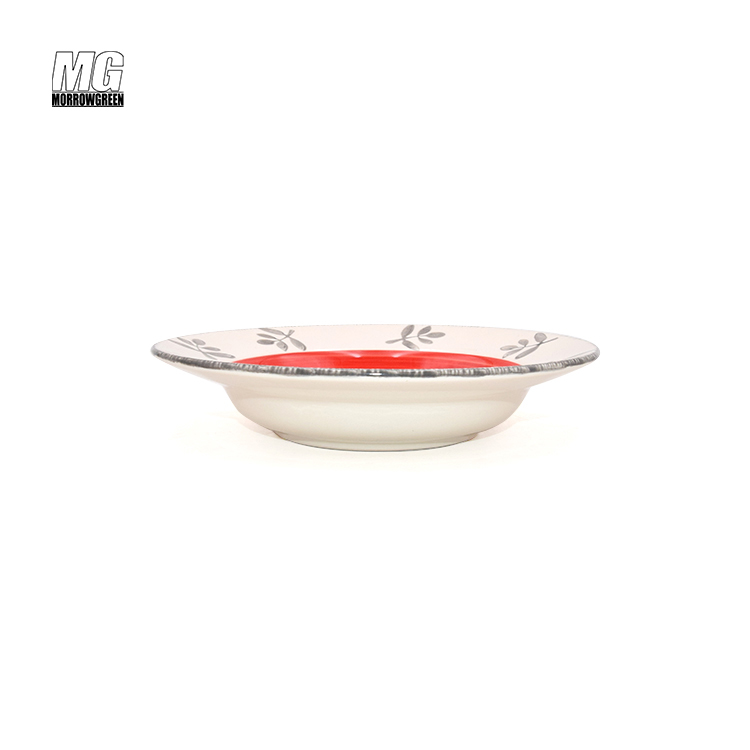 Manufacturer customized unique type pattern ceramic porcelain dinnerware sets without mugs uk