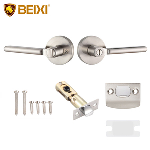Chất Lượng Cao Satin Nickel 60/70Mm Backset Nhiệm Vụ Nặng Nề Cửa Đòn Bẩy Xử Lý Nội Thất Phòng Cửa Khóa Xử Lý Thiết Lập - Product Image 2