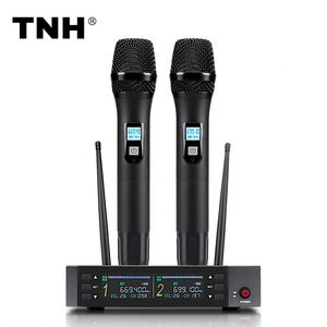 TNH PM-CU102 U-<span class=keywords><strong>Segment</strong></span> FM One Drag Zwei Home Stage Performance Konferenz Audio Computer Singen Dynamisches Drahtloses Mikrofon - Product Image 1
