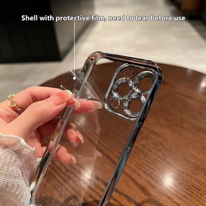 IPhone 16 15 Pro Max対応超薄型ハード電気メッキケースApple Phoneプラスレンズ保護付き - Product Image 4