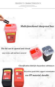 沙龙刀片处理回收容器保险箱剃须刀锋利刀片盒 - Product Image 3