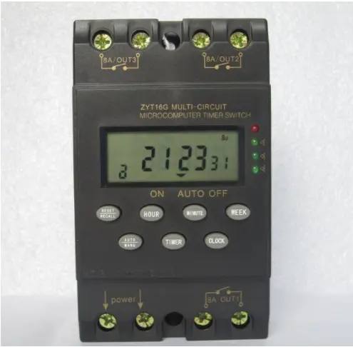 SeekEC English version export quality ZYT16G-3a multi channel automatic program/programmable timer switch 220V