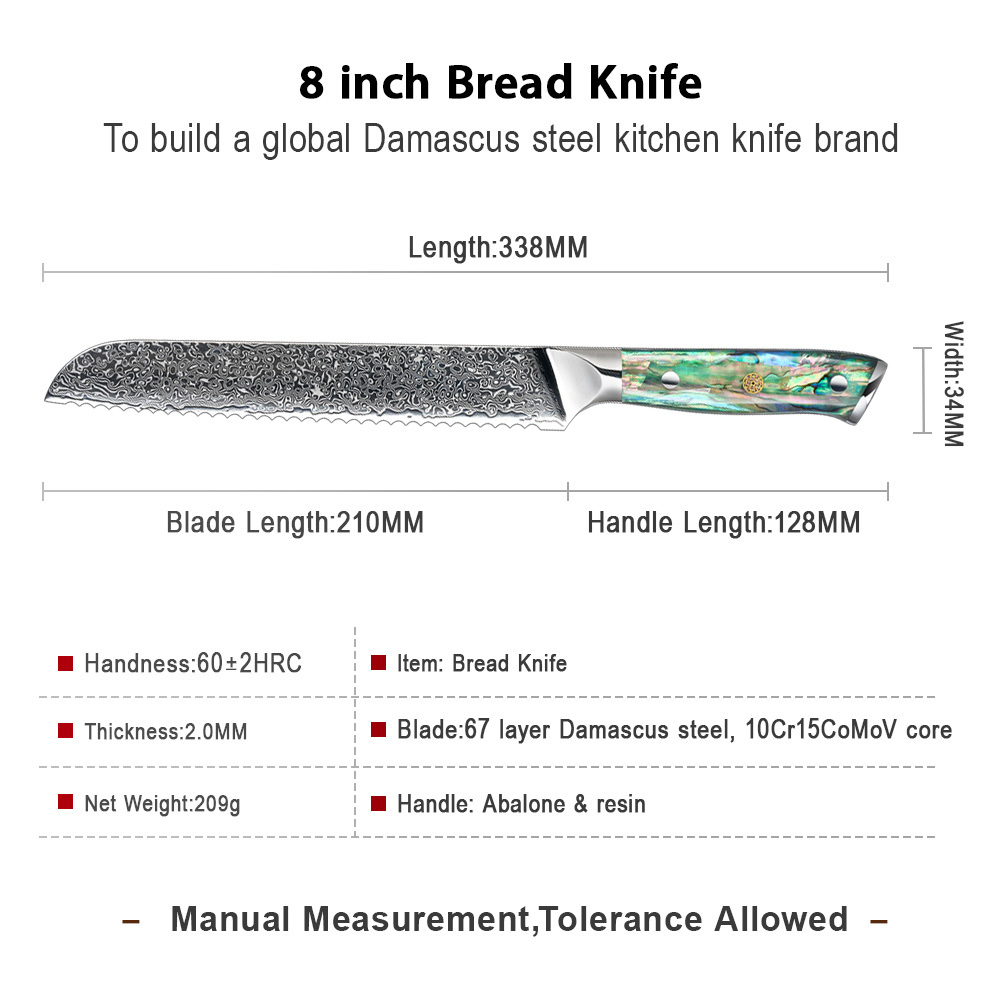 Coltello per pane da cucina