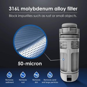 旋转下降沉积物过滤器全屋预过滤系统反冲洗功能50微米 - Product Image 2