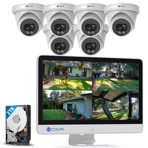 4covr 8CH 2TB Màn hình POE NVR Bộ dụng cụ 6pcs 8MP ai PoE tháp pháo IP <span class=keywords><strong>camera</strong></span> âm thanh tầm nhìn ban đêm 8 kênh 4K an ninh Hệ thống <span class=keywords><strong>camera</strong></span> <span class=keywords><strong>CCTV</strong></span> - Product Image 1