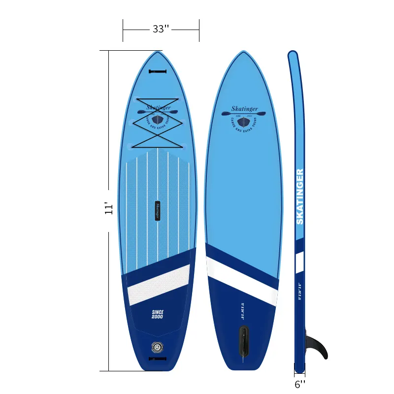 SKATINGER High Quality Unisex Inflatable SUP Board Drop Stitch Material for Surfing for All Levels