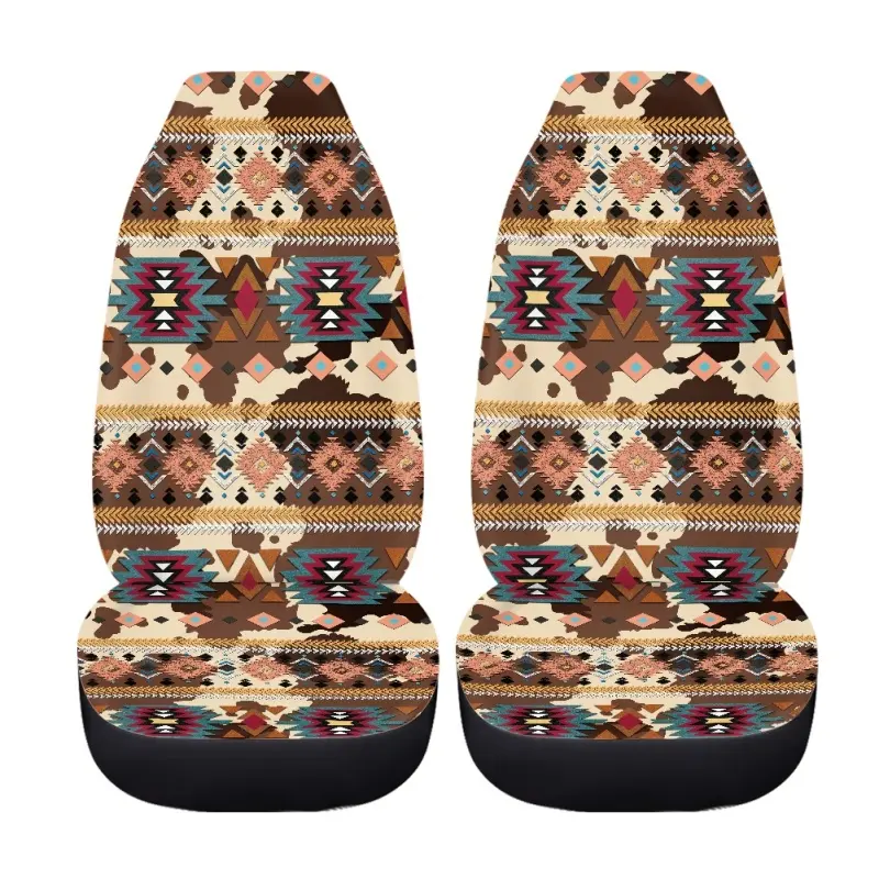 Diseño LOGO patrón personalizado accesorios de decoración de coche Tribal etnia asientos cubierta protectora Dropshipping cubierta para asiento de coche