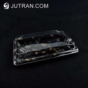 Tùy chỉnh sang trọng Sushi Hộp bao bì dùng một lần Sushi <span class=keywords><strong>container</strong></span> với nắp để đi Sushi khay - Product Image 3