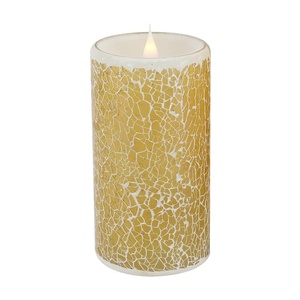 Simplux Battery-Power Mosaic Flameless <strong>LED</strong> Candle with <strong>Timer</strong> 2/<strong>4</strong>/6/8hours <strong>Timer</strong> Flickering Candle - Product Image 3