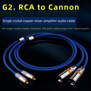 YYTCG <strong>RCA</strong> to XLR Cable Male/Female Stereo Audio OCC 6N Balanced Professional Microphone Hifi <strong>Speaker</strong> Cable Xlr to <strong>Rca</strong>