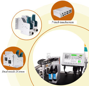 Industrial 12.7mm TIJ Inkjet Printer High-Accuracy Paper Egg Expiry Date <strong>Machine</strong> 4 Heads Flex OEM/ODM T600 - Product Image 6