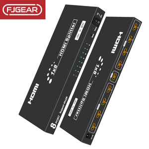 Conmutador/divisor HDMI 2X8 4K x 2K con control remoto IR 2 entradas HDMI y 8 salidas HDMI Función de pantalla 1080p - Product Image 2
