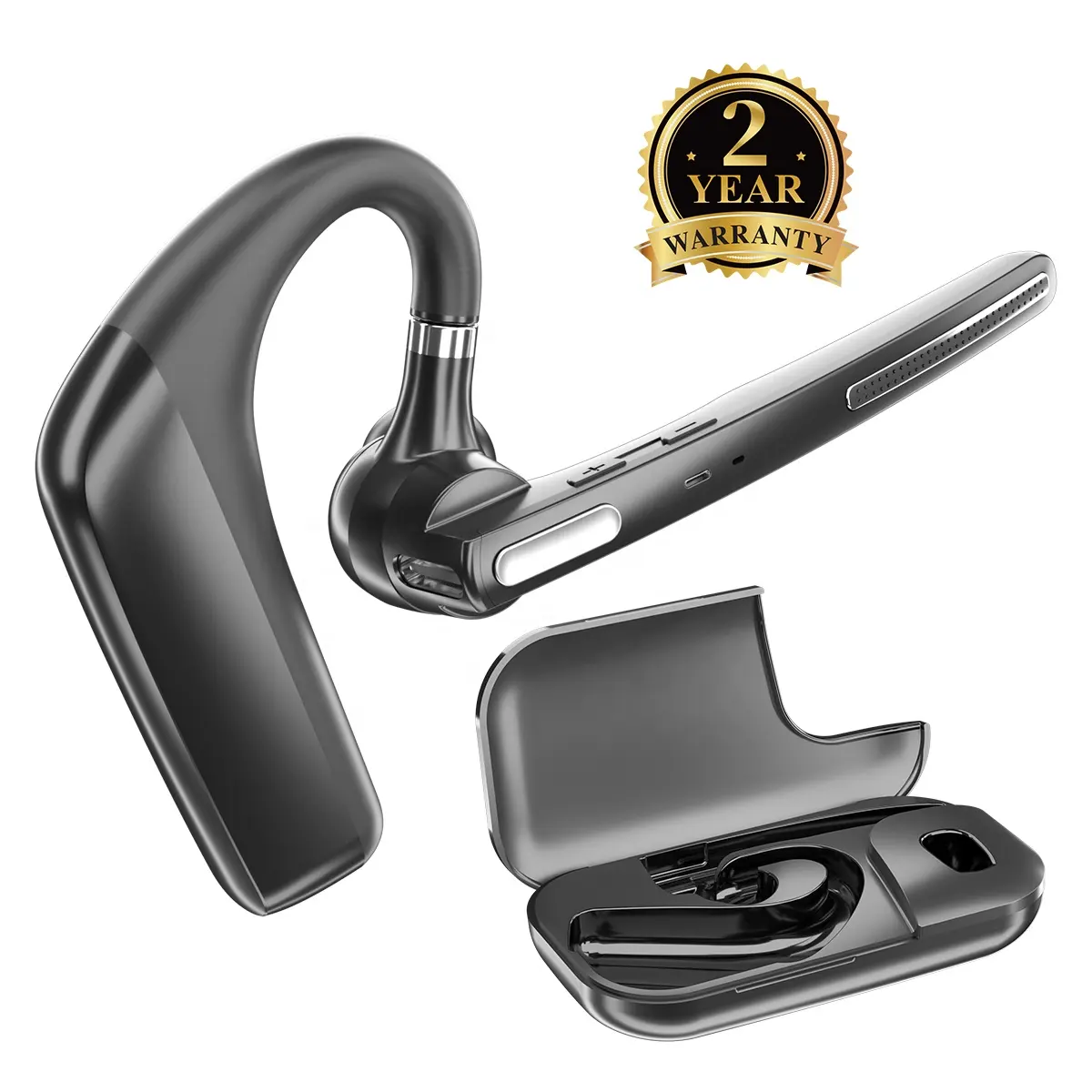 Kantoorbedrijf Draadloze Headset Enc Ruisonderdrukking Hoofdtelefoon Handsfree Enkeloor Computer Headset Met Microfoon Voor Vrachtwagenchauffeur