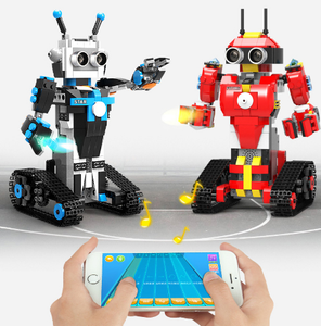 Neues fern gesteuertes intelligentes Roboter-Lernspiel zeug für Kinder Intelligentes Programm Block roboter Modellbau steine Kinderspiel zeug