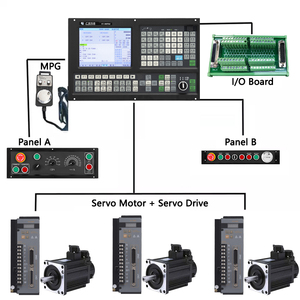 A buon mercato serie 980 2 assi tornio CNC controller 2 assi CNC kit con PLC controller di programmazione - Product Image 1
