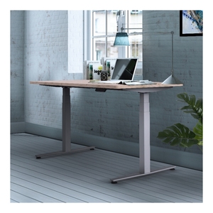 ZGO Mesa de oficina ajustable de Instalación rápida a presión de metal de alta calidad Escritorio de computadora de pie de 2 patas - Product Image 2