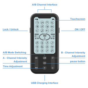 Hàng chục đơn vị Điện Cơ bắp kích thích EMS trị liệu không xâm lấn Pain Relief thiết bị kênh kép châm cứu Máy massage - Product Image 5