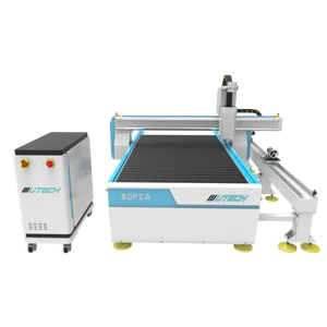 Buena máquina 1300*2500mm 4 ejes CNC corte de madera y máquina enrutadora de grabado con rotativo para aluminio - Product Image 1