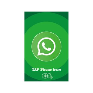 NFC Whatsapp Marketing Card with NTAG213 144 Byte QR <strong>Code</strong> Printed and Url Encoded - Product Image 2