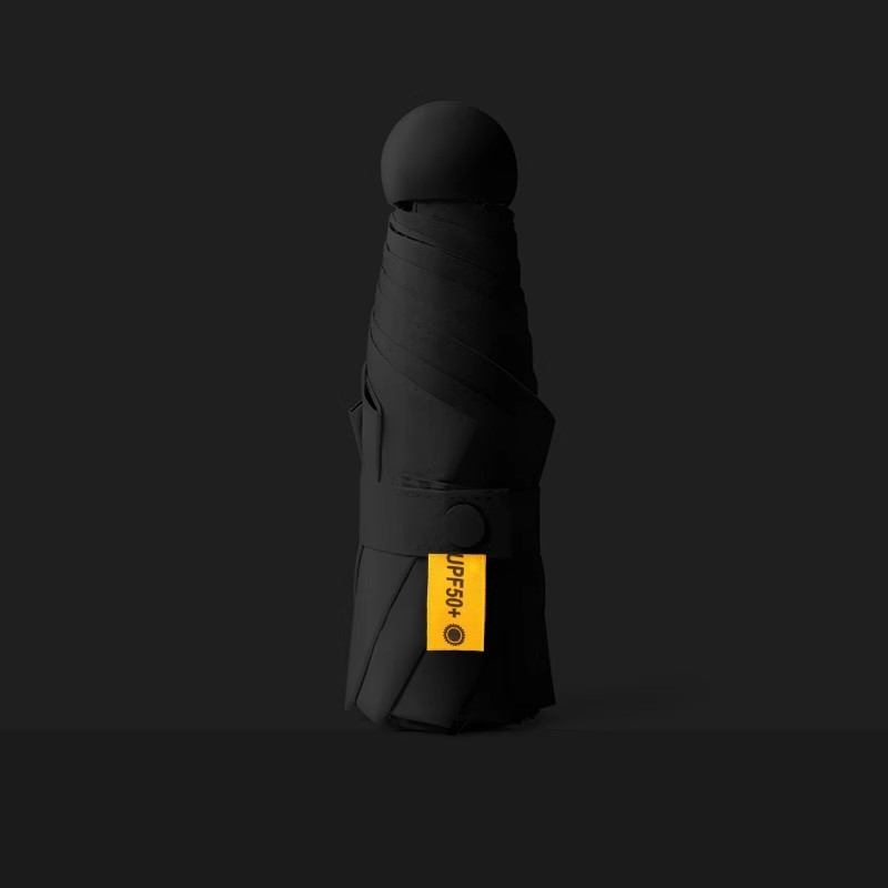 Black Round Oversized 8K Blackout Umbrella