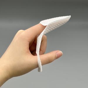 Oral ağız diş temizliği için doğal organik ayrı ayrı sarılmış ıslak mendil parmak tipleri - Product Image 1