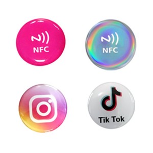 INS Google NFC Chip Sticker Review Card Merchant Ordering Card Variable QR <strong>Code</strong> NFC Dropper Positive Review Card
