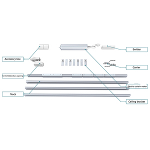 Ewelink-kit de cortinas con Motor Wifi inteligente, longitud ajustable de 5,2 m, Riel de pista, Cornice, sistema de cortinas de ventana, automatización del hogar Alexa - Product Image 4