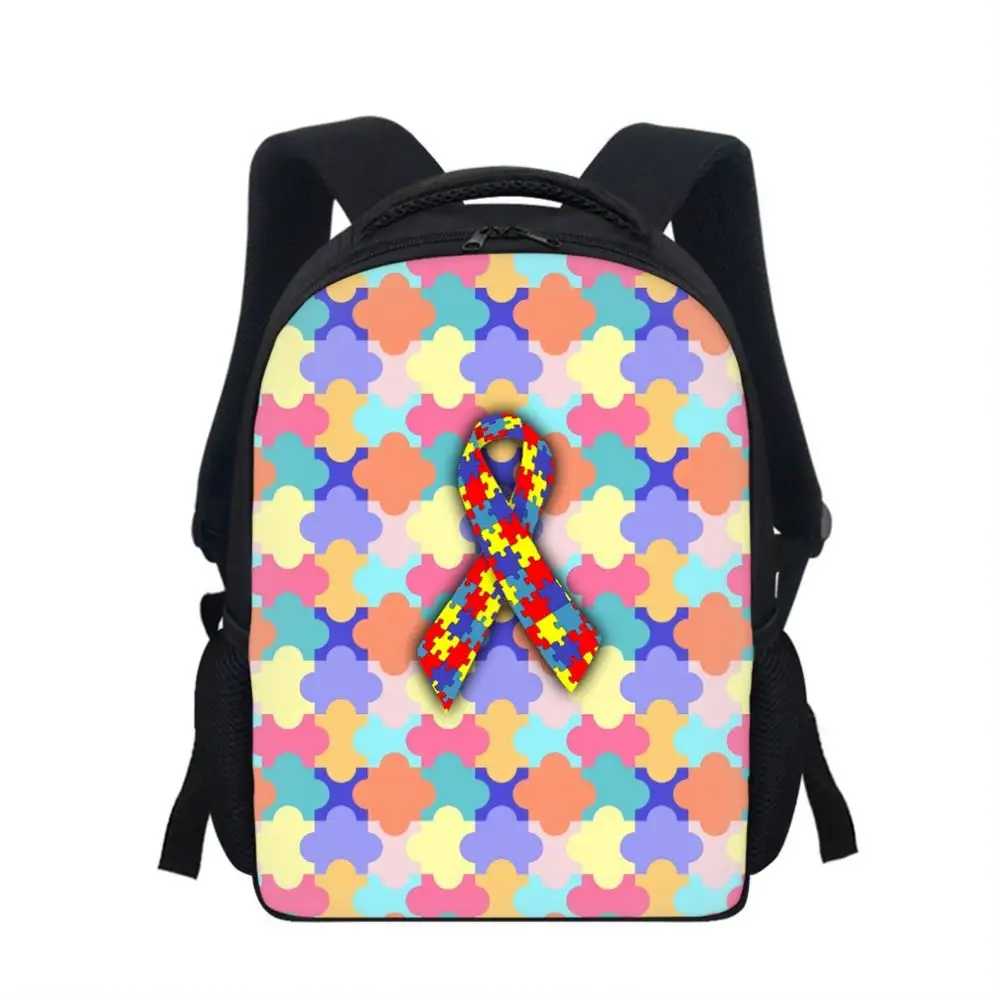 التوحد الوعي يوم أبريل مع رسائل 2 طباعة مخصص الاطفال الحقائب المدرسية على ظهره أحدث تصاميم الصور فتاة حقيبة المدرسة