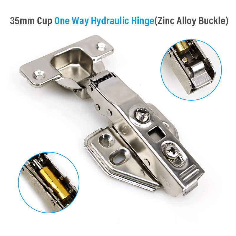 35mm cup one way hydraulic hinge(zinc alloy buckle)