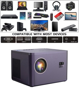 Miniproyector portátil para cine en casa, dispositivo de proyección LCD 4K para Android, Mini Pico - Product Image 4