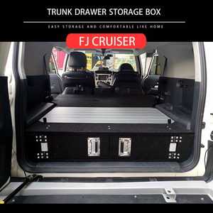 กล่องเก็บของแบบมีลิ้นชัก,กล่องเก็บของท้ายรถสำหรับ Toyota FJ Cruiser กล่องเก็บของพับได้