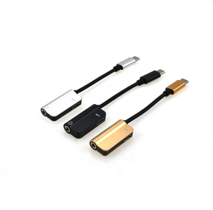 12CM USB3.1 C型转音频3.5毫米 + 充电2合1耳机转换器适配器电缆 - Product Image 1