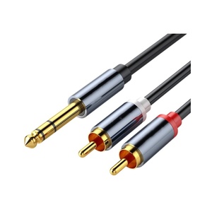 6.5毫米至双RCA音频电缆红色和白色扬声器转换电缆，适用于电话和计算机30m长VGA连接器类型 - Product Image 5