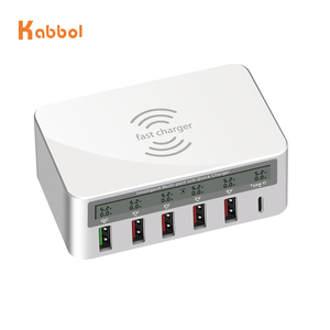 Portable Phone <strong>Charger</strong> 50W 6 Port Wireless USB Charging Station Mobile Phone <strong>Charger</strong> with QC 3.0 for Smart Phone - Product Image 2