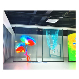 Wasserdichter Wifi USB 3G 4G 5G App Control Programmier barer LED-Klebe folien bildschirm Transparenter LED-Bildschirm Flexibles LED-Film panel - Product Image 1