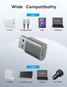 Yeni tasarım şarj 3A max veri aktarımı OTG USB dişi bir usb c şarj tipi c usb 3.0 adaptörü - Product Image 6