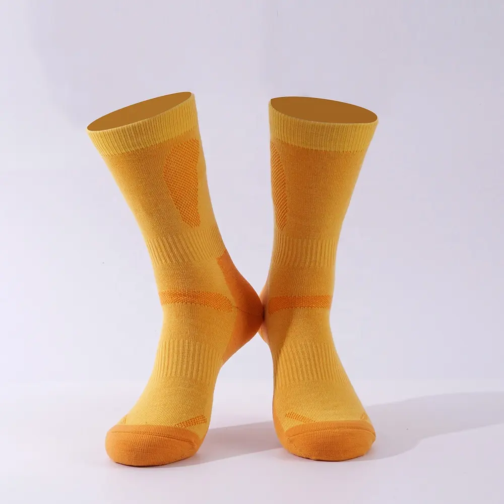 Дышащие зимние нескользящие носки из мериносовой шерсти с логотипом на заказ для занятий спортом на открытом воздухе