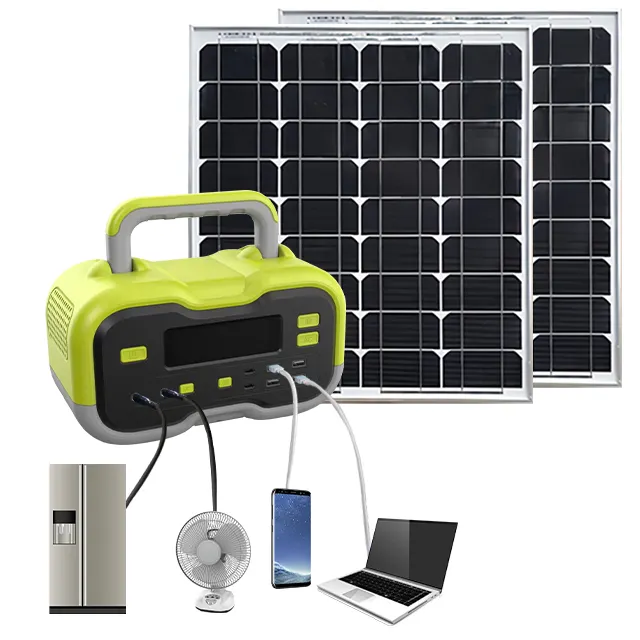 300W tragbare Batterien Indoor-Energie speicher Preise erneuerbare Home Energy Solar Kits Vorteile mit Solar panel Zubehör