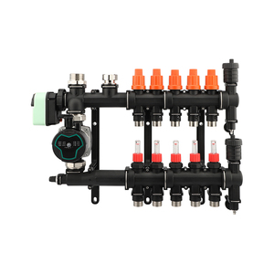 Válvula de parada de función manual y medidor de flujo para controlador de temperatura del colector de calefacción de suelo de agua para aplicación de habitación o Hotel - Product Image 4