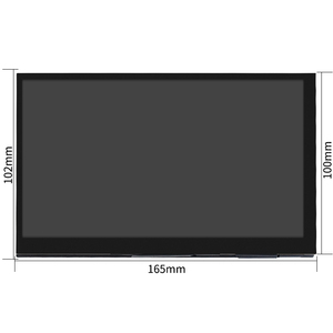 Raspberry Pi 7 Zoll Touch-LCD IPS 1024 x 600 HD Bildschirm kapazitatives Display für Rsp 4B/3B+/3B JetsonNan PC Fenster mit Halterung - Product Image 5