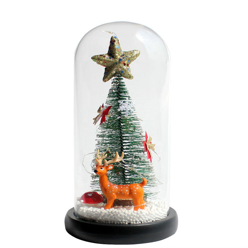 Glass cover fat deer mushroom