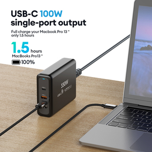 330W Smart XT60 GaN Charger 1C1A <strong>Output</strong> Compatible <strong>Multiple</strong> Devices Universal Use EU US Socket Standard <strong>Adaptive</strong> OTP Protection - Product Image 3