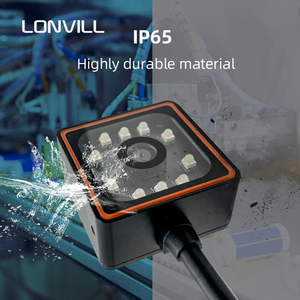 LONVILL RS232 USB HID CDC EA100 Ethernet TCP IP de largo alcance pequeño código 1D 2D transportador de logística Industrial escáner de código de barras fijo - Product Image 6