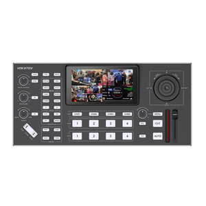 Conmutador de video con pantalla LCD FHD de 4 canales y 5 pulgadas, joystick 4D, control PTZ compatible con protocolo de control sobre IP para eventos deportivos - Product Image 1