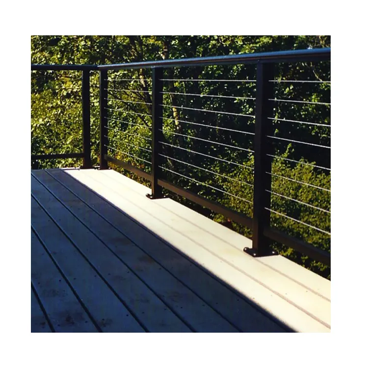 BNS Wholesale High Quality Stainless Steel Balcony Wire Rope Cable Railings for Architectural decoration balustrade veranda