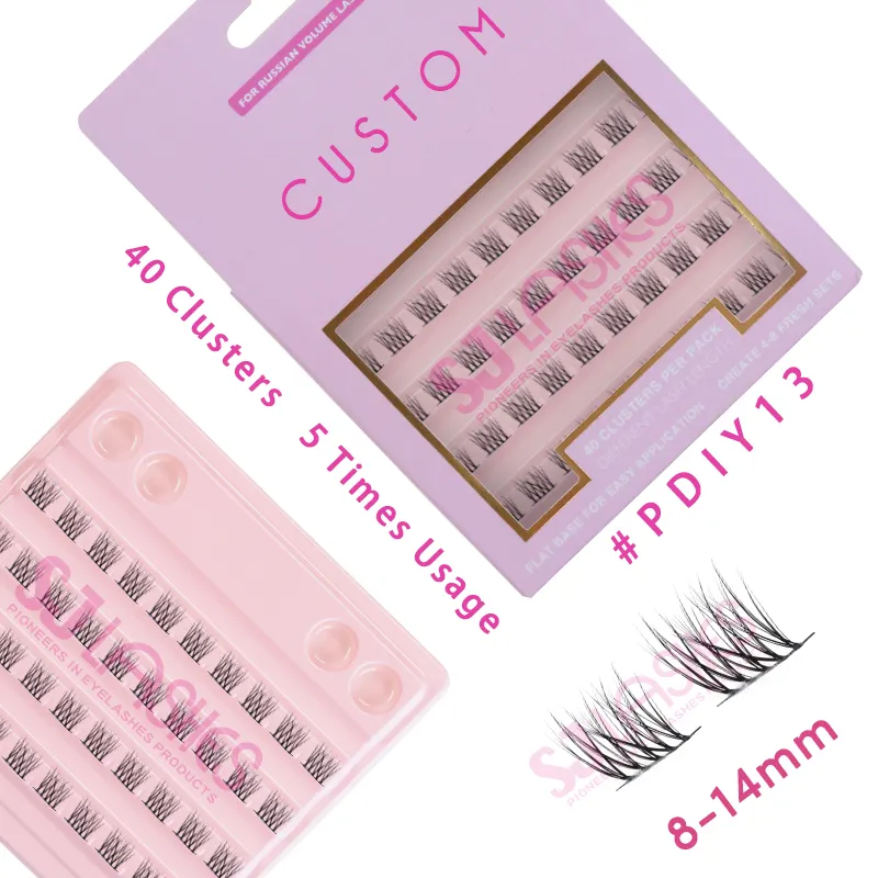 Extensions de Cils Individuelles de 0.10mm, Cheveux Synthétiques Faits à la Main, DIY Mat, 10mm, Commandes en Gros