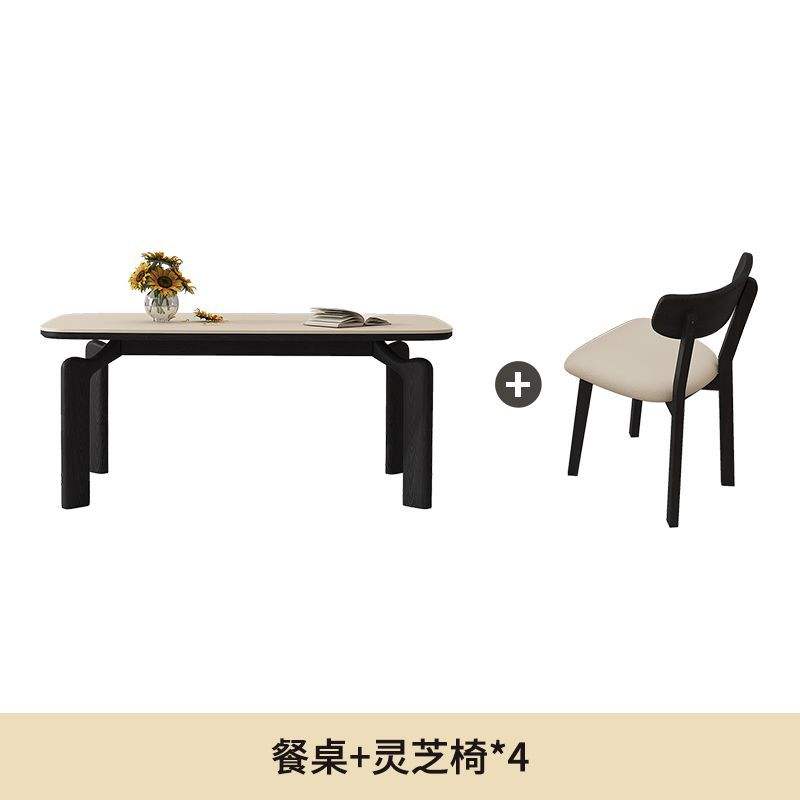 Mesa de comedor y silla Lingzhi *4