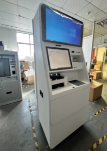 Kiosk nhà sản xuất ngân hàng ATM kiosk Màn hình kép kiểm tra tiền mặt tiền gửi kiosk với lưu ý Dispenser A4 máy in hộ chiếu máy quét - Product Image 4